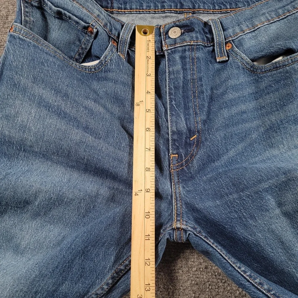 Levis 511 Jeans Mens 34x30 Blue Slim Fit Stretch Denim Straight Leg Medium Wash